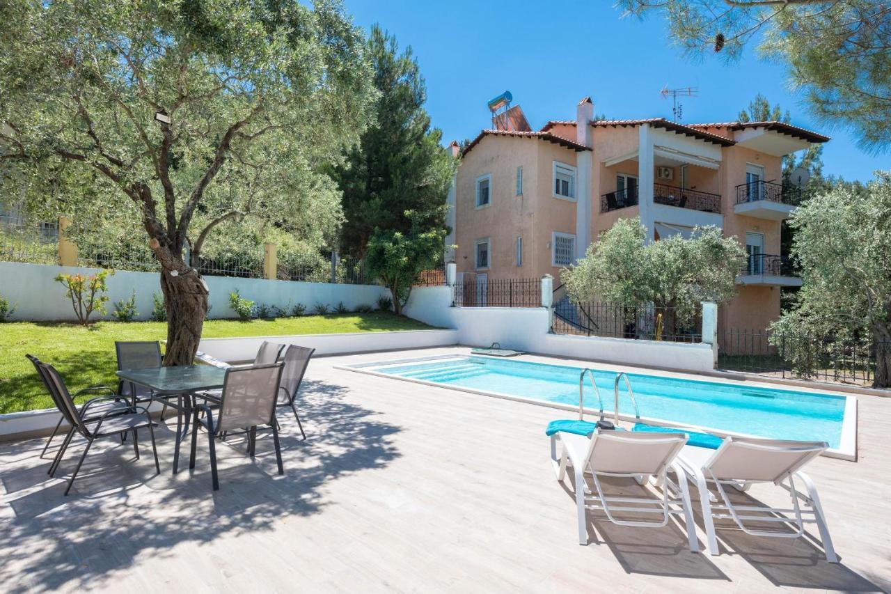 Louloudis Pool Villa Σκάλα Ραχωνίου Εξωτερικό φωτογραφία