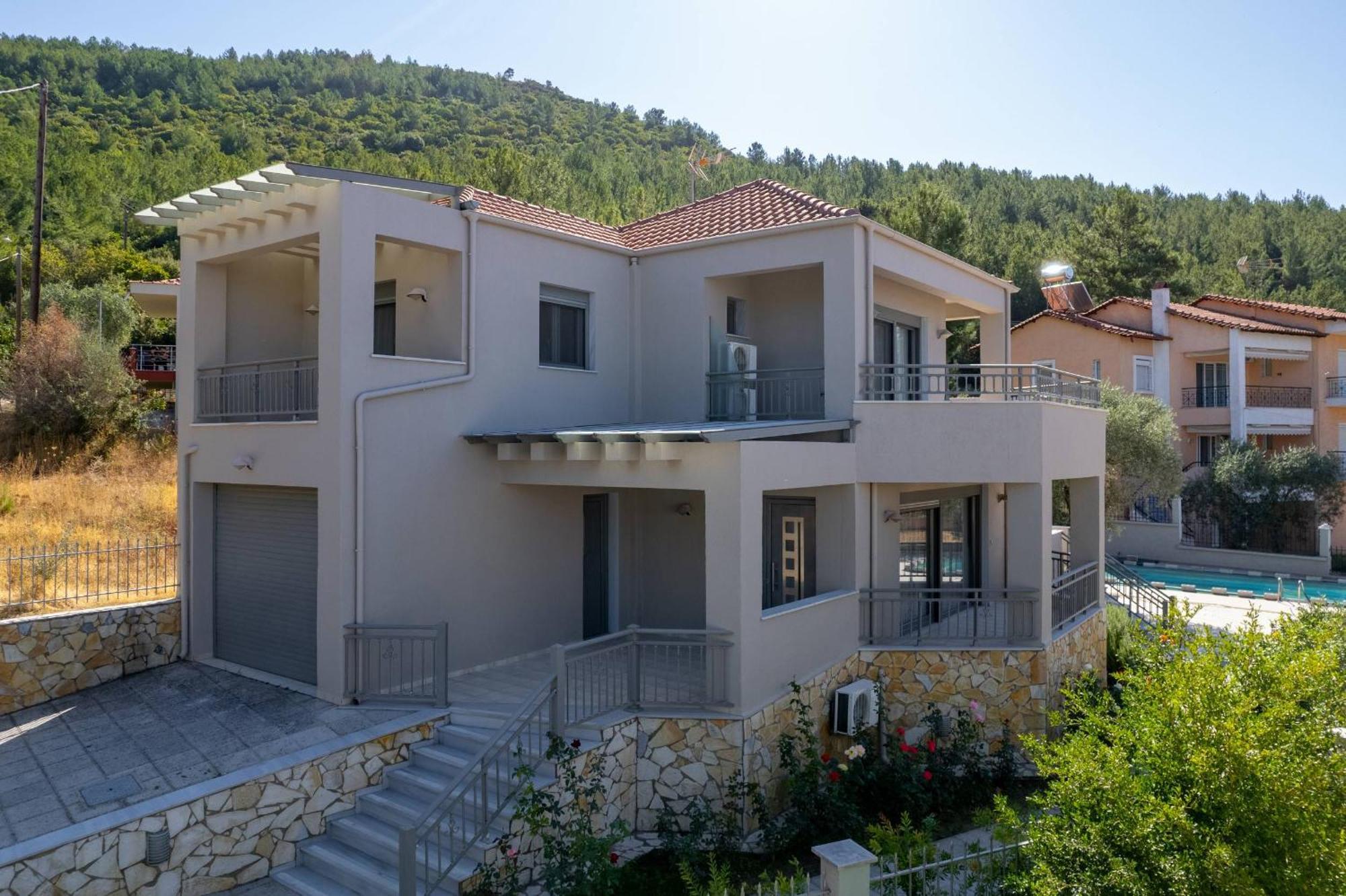 Louloudis Pool Villa Σκάλα Ραχωνίου Εξωτερικό φωτογραφία
